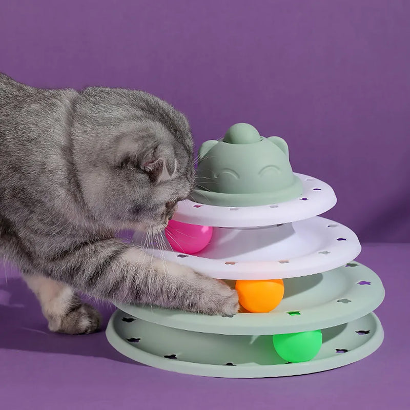 4 Cat Toy Tower