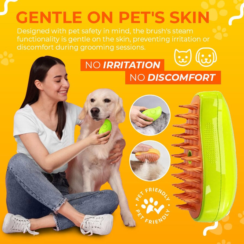 Pet Grooming Steamy Brush